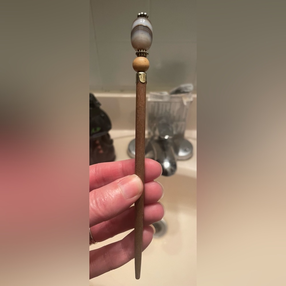 Lilla rose hair stick